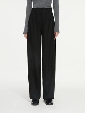 Garage Black Wide-Leg Women's Trousers